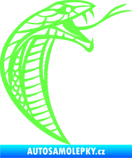 Samolepka Cobra 005 pravá Fluorescentní zelená
