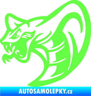 Samolepka Cobra 007 levá Fluorescentní zelená