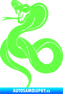 Samolepka Cobra 009 levá Fluorescentní zelená