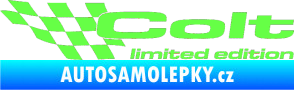 Samolepka Colt limited edition levá Fluorescentní zelená