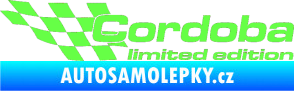 Samolepka Cordoba limited edition levá Fluorescentní zelená