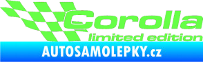 Samolepka Corolla limited edition levá Fluorescentní zelená