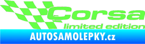 Samolepka Corsa limited edition levá Fluorescentní zelená