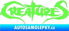 Samolepka Creatures Fluorescentní zelená