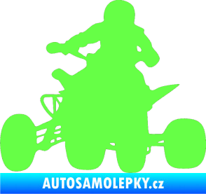 Samolepka Čtyřkolka 002 levá Fluorescentní zelená
