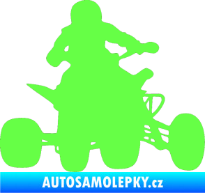 Samolepka Čtyřkolka 002 pravá Fluorescentní zelená