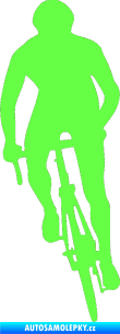 Samolepka Cyklista 006 levá Fluorescentní zelená