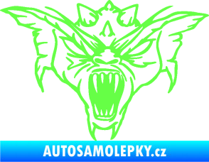 Samolepka Ďábel 003 pravá Fluorescentní zelená
