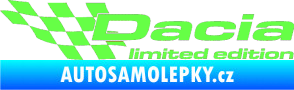 Samolepka Dacia limited edition levá Fluorescentní zelená