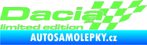 Samolepka Dacia limited edition pravá Fluorescentní zelená