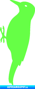 Samolepka Datel 001 levá Fluorescentní zelená