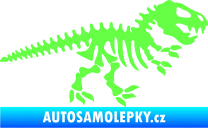 Samolepka Dinosaurus kostra 001 pravá Fluorescentní zelená