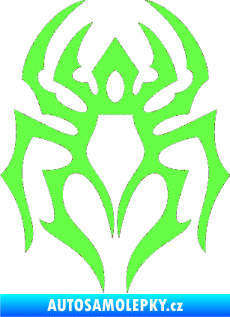 Samolepka Pavouk 007 Fluorescentní zelená