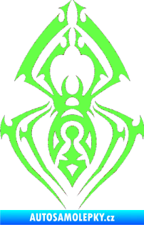 Samolepka Pavouk 009 Fluorescentní zelená