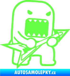 Samolepka Domo 002 pravá rocker Fluorescentní zelená