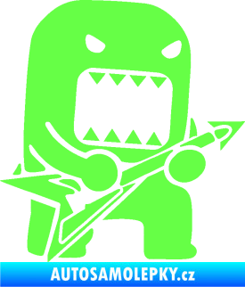 Samolepka Domo 003 pravá rocker Fluorescentní zelená
