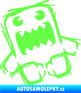 Samolepka Domo 009 levá crazy Fluorescentní zelená