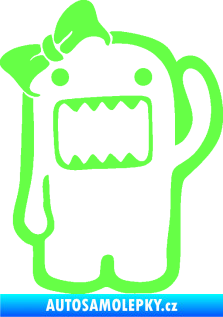 Samolepka Domo 011 levá girl Fluorescentní zelená