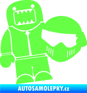 Samolepka Domo 014 pravá Stig Fluorescentní zelená