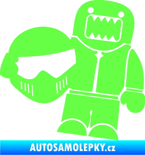 Samolepka Domo 014 levá Stig Fluorescentní zelená