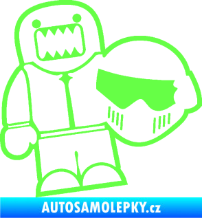 Samolepka Domo 015 levá  Stig Fluorescentní zelená