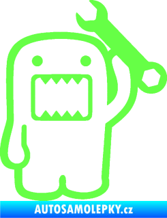 Samolepka Domo 022 pravá mechanik Fluorescentní zelená