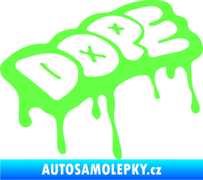 Samolepka Dope Fluorescentní zelená