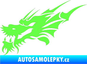 Samolepka Dragon 001 levá Fluorescentní zelená