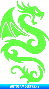 Samolepka Dragon 005 pravá Fluorescentní zelená