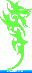 Samolepka Dragon 009 pravá Fluorescentní zelená