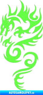 Samolepka Dragon 010 levá Fluorescentní zelená