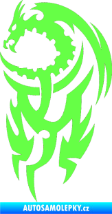 Samolepka Dragon 021 levá Fluorescentní zelená