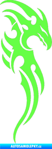 Samolepka Dragon 024 pravá Fluorescentní zelená