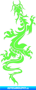 Samolepka Dragon 028 levá Fluorescentní zelená