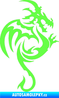 Samolepka Dragon 035 pravá Fluorescentní zelená