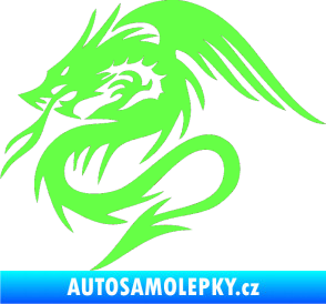 Samolepka Dragon 039 levá Fluorescentní zelená