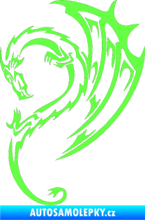 Samolepka Dragon 043 levá Fluorescentní zelená