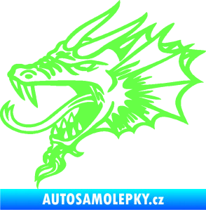 Samolepka Dragon 046 levá Fluorescentní zelená