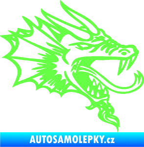 Samolepka Dragon 046 pravá Fluorescentní zelená