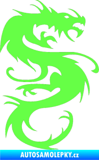 Samolepka Dragon 047 pravá Fluorescentní zelená