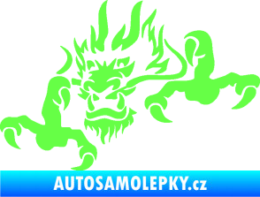 Samolepka Dragon 049 levá Fluorescentní zelená