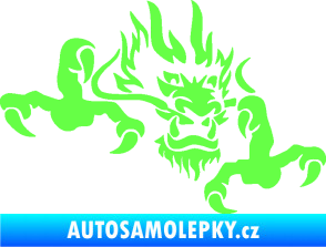 Samolepka Dragon 049 pravá Fluorescentní zelená