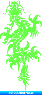 Samolepka Dragon 050 levá Fluorescentní zelená