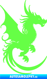 Samolepka Dragon 052 pravá Fluorescentní zelená