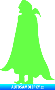 Samolepka Drákula 001 levá upír Fluorescentní zelená
