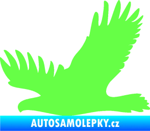 Samolepka Dravec na sklo 004 levá Fluorescentní zelená
