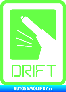 Samolepka Drift 004 Fluorescentní zelená