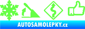 Samolepka Drift 005 Fluorescentní zelená