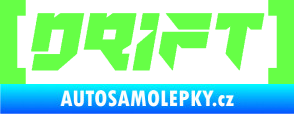 Samolepka Drift 006 nápis Fluorescentní zelená