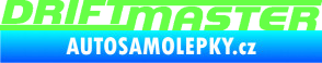 Samolepka Drift master nápis Fluorescentní zelená